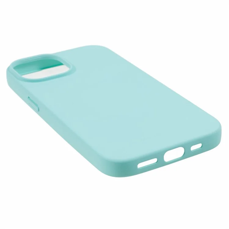 MERCURY GOOSPERY SOFT FEELING Series Matte Phone Case for iPhone 15 Soft TPU Anti-drop Back Cover - Cyan