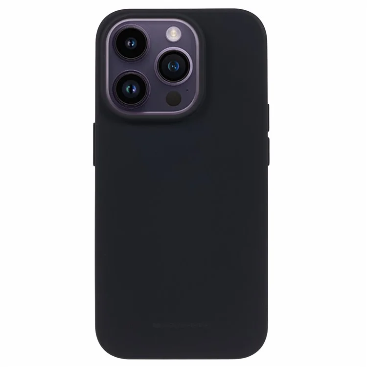 MERCURY GOOSPERY SOFT FEELING Series For iPhone 15 Pro Soft TPU Phone Case Matte Anti-scratch Cover - Black