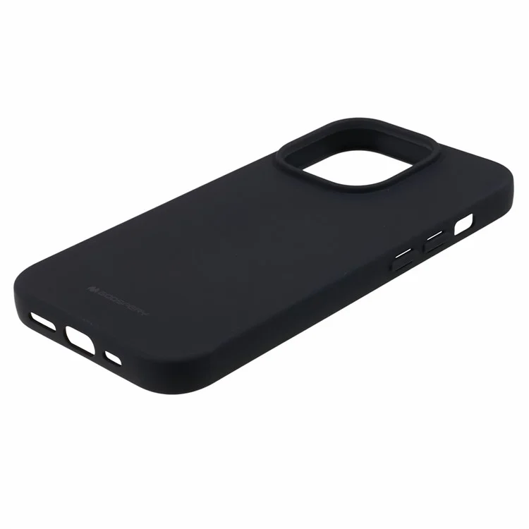 MERCURY GOOSPERY SOFT FEELING Series For iPhone 15 Pro Soft TPU Phone Case Matte Anti-scratch Cover - Black