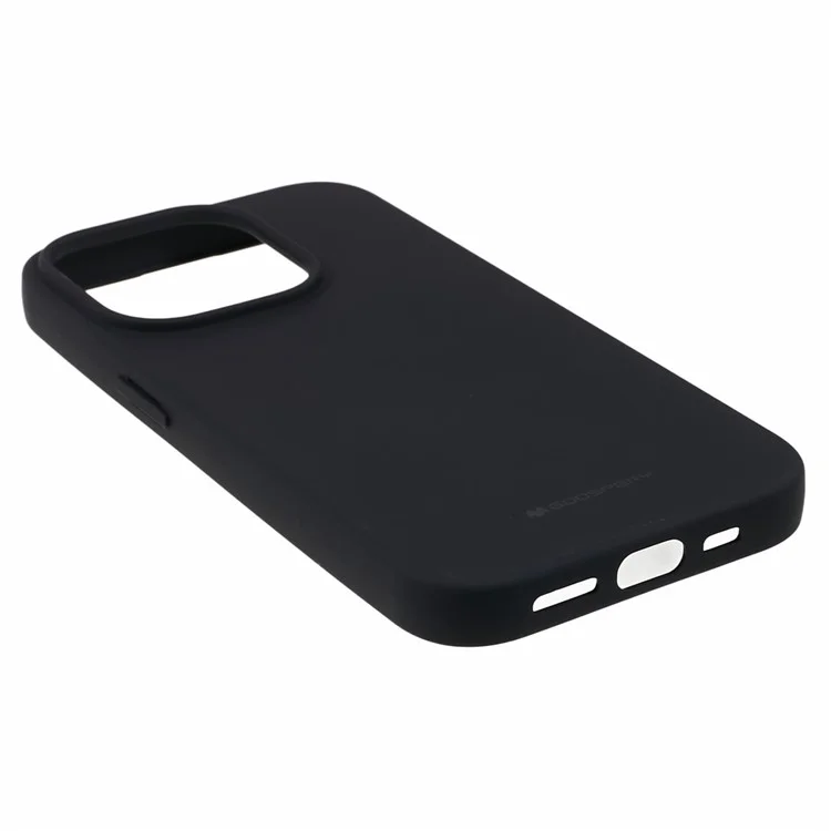 MERCURY GOOSPERY SOFT FEELING Series For iPhone 15 Pro Soft TPU Phone Case Matte Anti-scratch Cover - Black