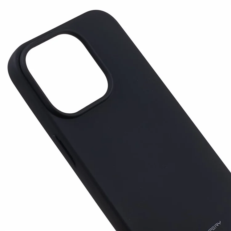 MERCURY GOOSPERY SOFT FEELING Series For iPhone 15 Pro Soft TPU Phone Case Matte Anti-scratch Cover - Black