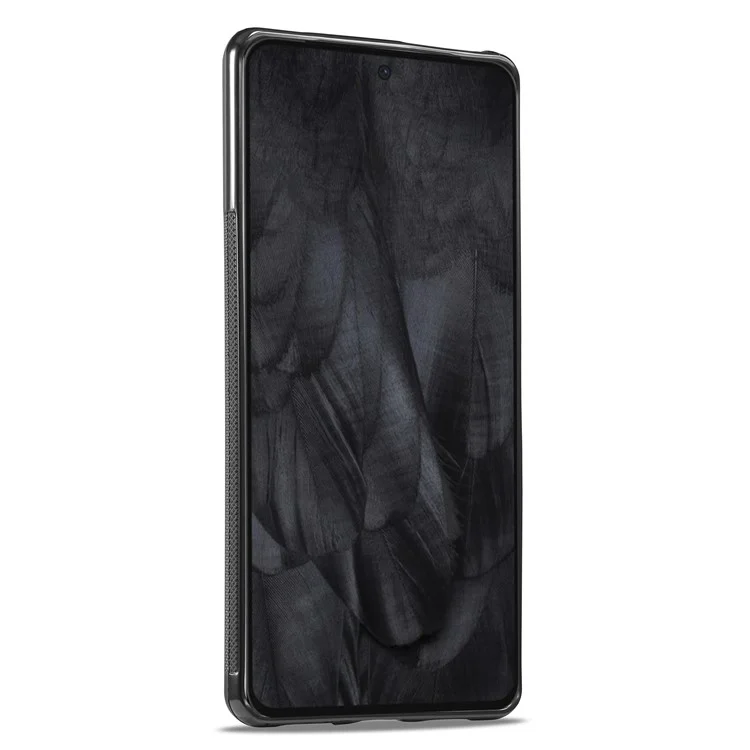 LC.IMEEKE Anti-drop Phone Case for Google Pixel 8 Pro Carbon Fiber Texture PU Leather+TPU+EVA Back Cover