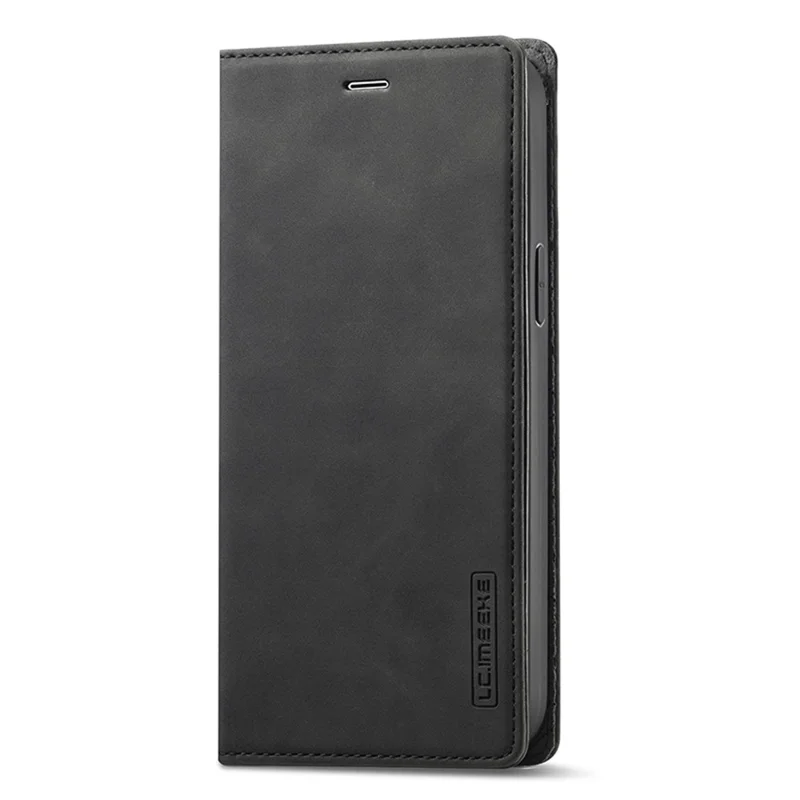 LC.IMEEKE Magnetic Phone Case for iPhone 15 , Microfiber Leather Stand Wallet Cover - Black