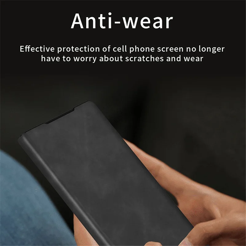 For Honor Magic V2 5G Folding Phone Case Nappa Texture PU Leather + PC Stand Cover - Grey