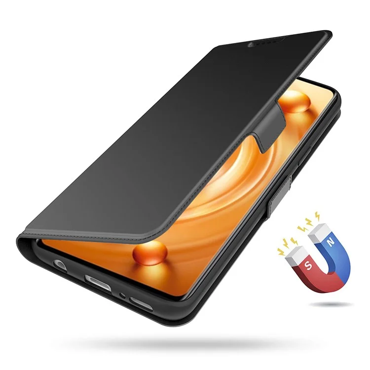 Card Holder PU Leather Stand Cover per vivo iQOO Neo7 5G, Custodia Protettiva per Telefono - Nero