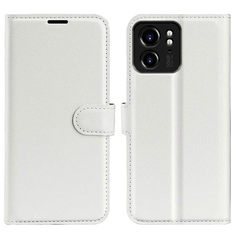 For Motorola Edge 40 5G Litchi Texture Full Protection Cover Leather Wallet Stand Phone Case - White