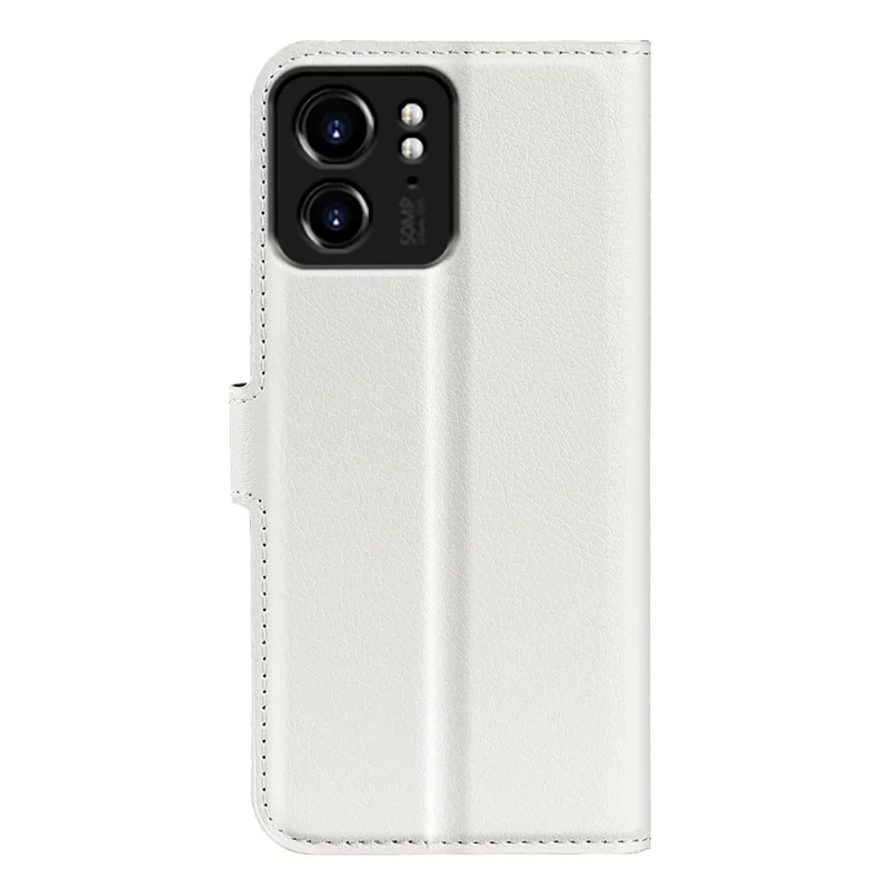 For Motorola Edge 40 5G Litchi Texture Full Protection Cover Leather Wallet Stand Phone Case - White