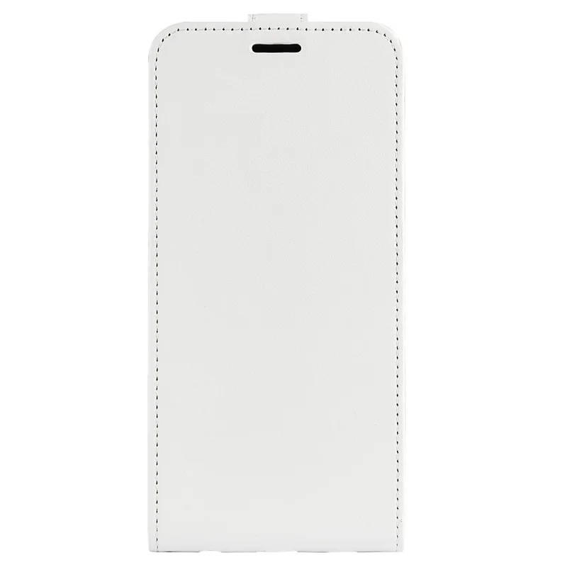 For Motorola Edge 40 5G PU Leather Case Vertical Flip Phone Cover with Card Holder - White