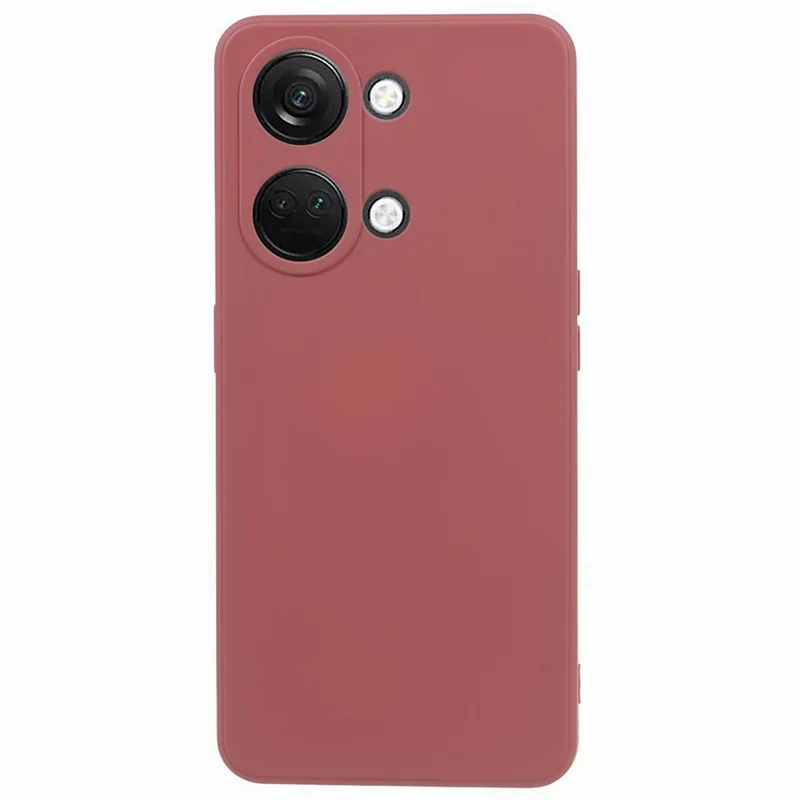 TPU Case for OnePlus Ace 2V / Nord 3 5G , Rubberized Surface Fiber Lining Shockproof Phone Cover - Hawthorn Red