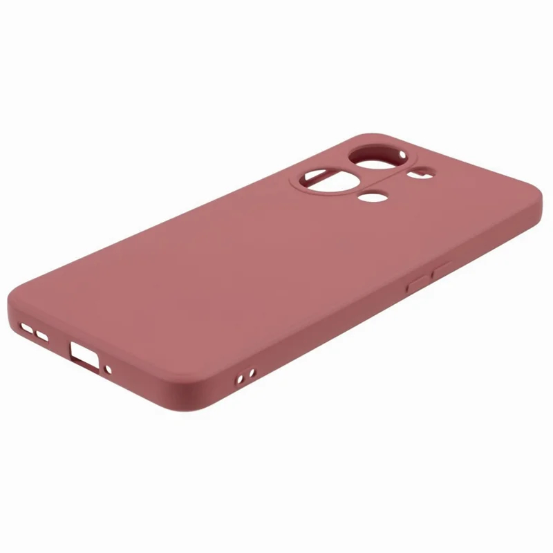 TPU Case for OnePlus Ace 2V / Nord 3 5G , Rubberized Surface Fiber Lining Shockproof Phone Cover - Hawthorn Red