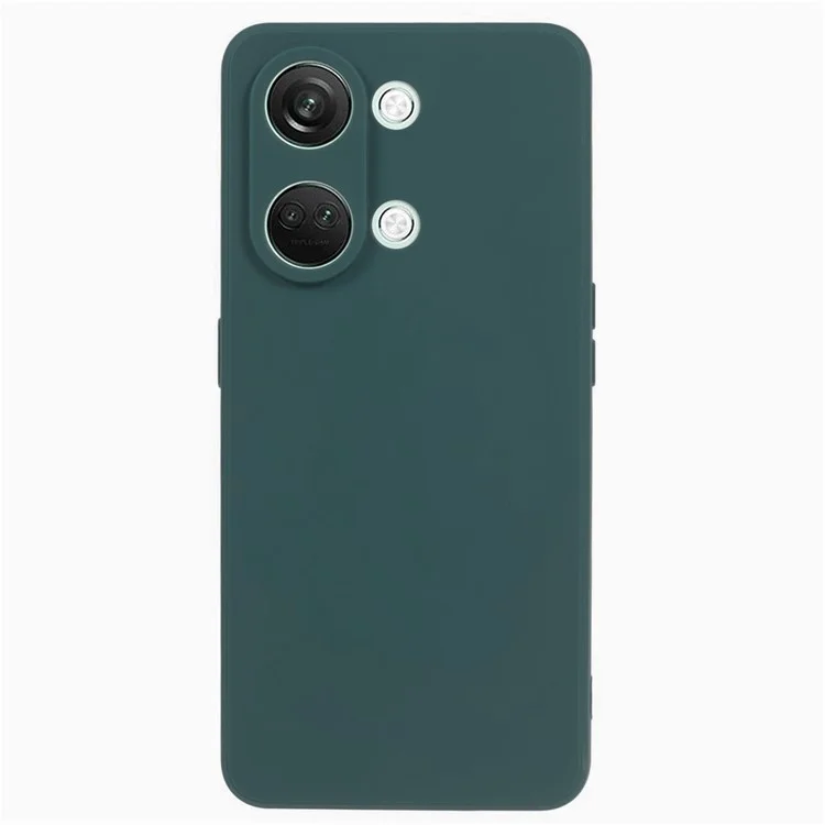 Straight Edge Phone Case for OnePlus Nord 3 5G / Ace 2V , Soft TPU Precise Cutout Camera Protection Cover - Army Green
