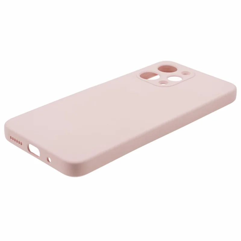 Anti-skrab telefonbeskyttelse til Xiaomi Redmi 12 4G, beskyttelse med fiberfor, gummiagtig TPU-dæksel - Pink