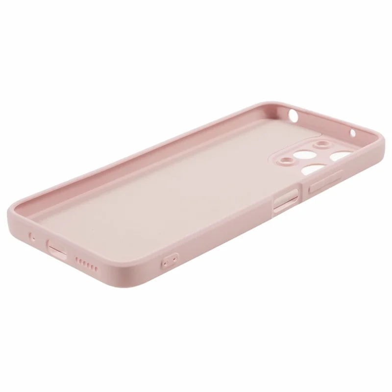 Anti-skrab telefonbeskyttelse til Xiaomi Redmi 12 4G, beskyttelse med fiberfor, gummiagtig TPU-dæksel - Pink