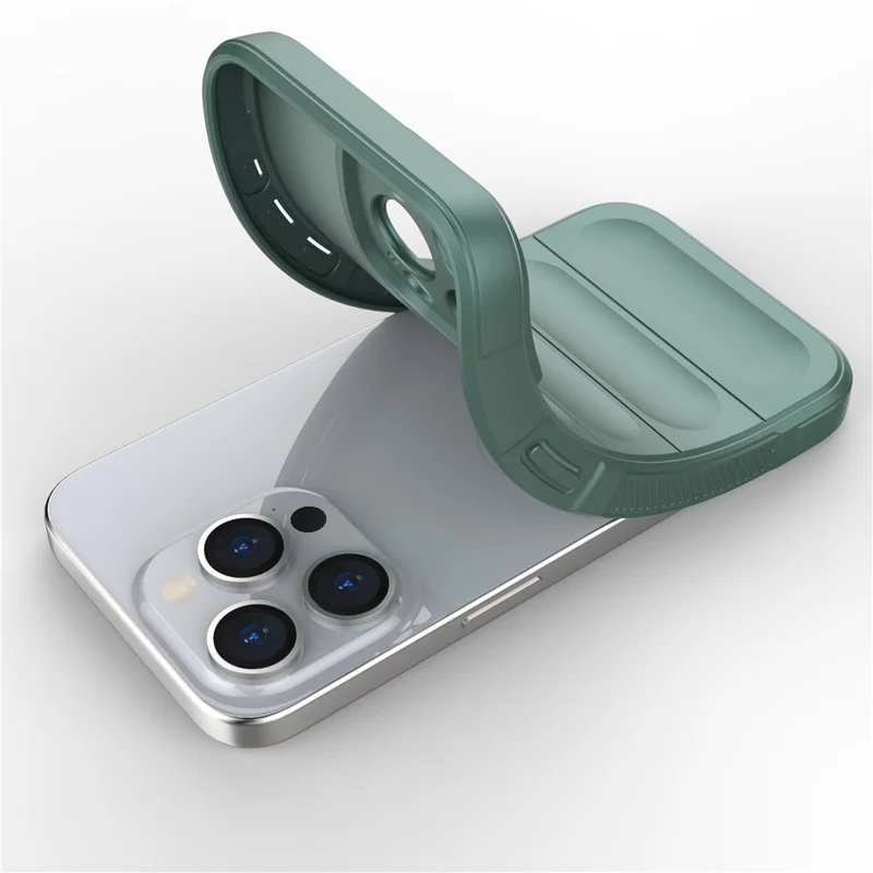 For iPhone 15 Pro Slim-fit TPU-mobiltelefonbeskyttelse mod stød Robust bagside til mobiltelefon - Lyserød