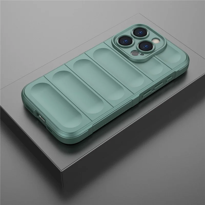 For iPhone 15 Pro Slim-fit TPU-mobiltelefonbeskyttelse mod stød Robust bagside til mobiltelefon - Lyserød
