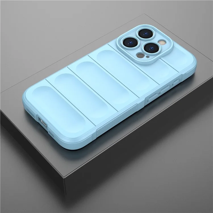 Для iPhone 15 Pro Max Anti-Scratch TPU чехол для сотового телефона Anti-drop Rugged Phone Back Cover - Baby Blue