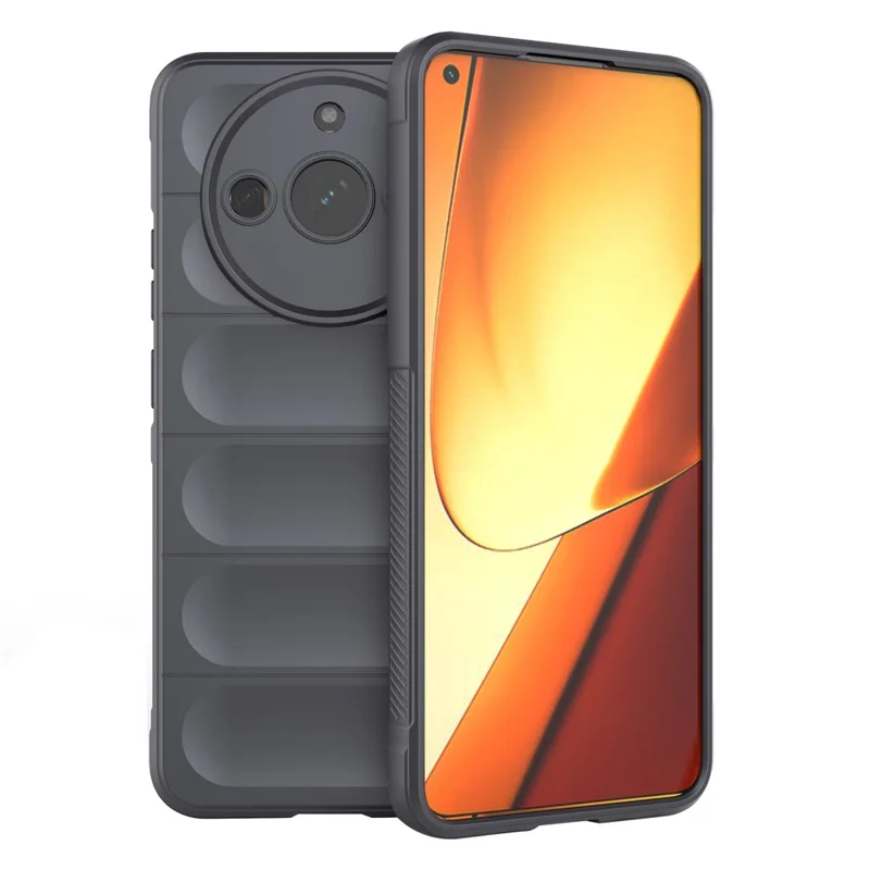 Coque de téléphone antidéflagrante pour Realme 11 5G (Chine) housse arrière robuste en TPU résistante aux chutes - Gris foncé