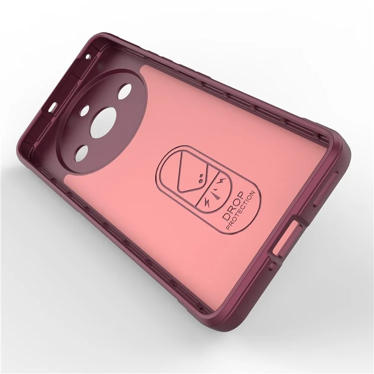 For Realme 11 Pro+ 5G / 11 Pro 5G TPU Back Case Shockproof Rugged Phone Cover - Wine Red