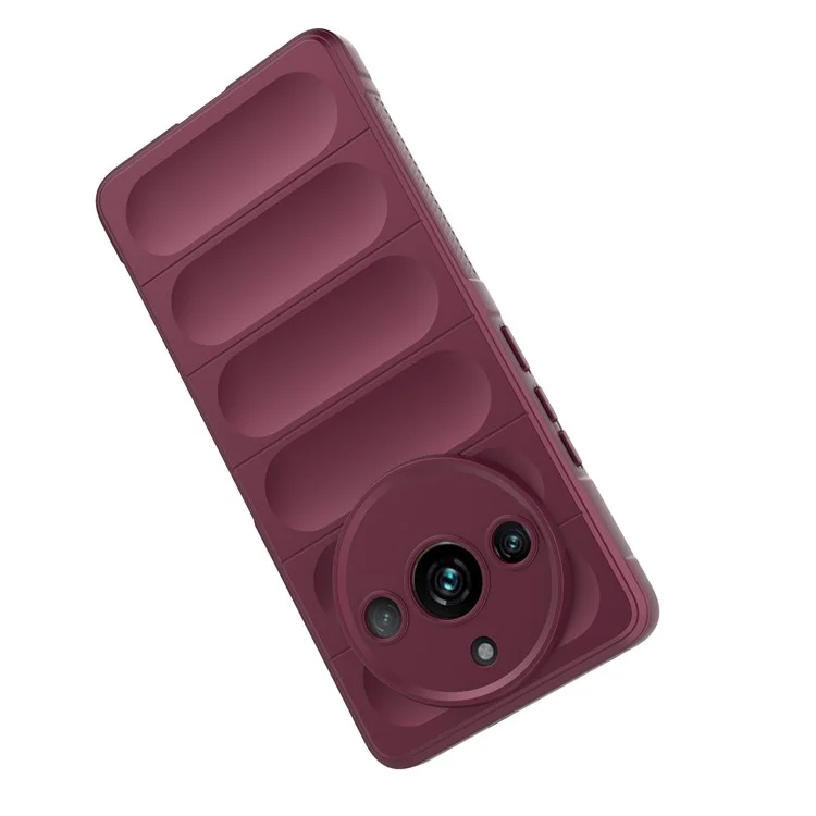 For Realme 11 Pro+ 5G / 11 Pro 5G TPU Back Case Shockproof Rugged Phone Cover - Wine Red