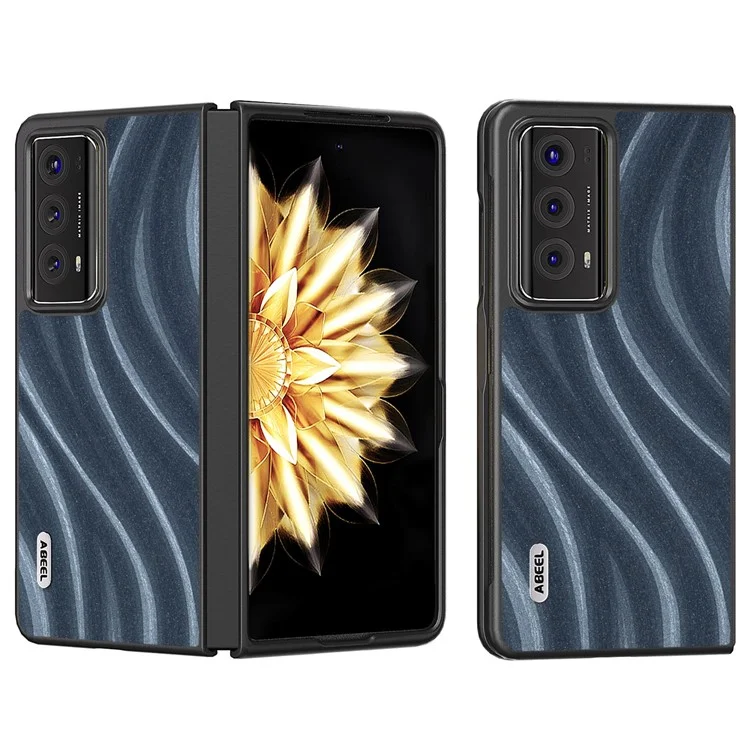 ABEEL Milky Way Series For Honor Magic V2 5G Phone Case PU Leather Coated PC Protective Folding Cover - Azul