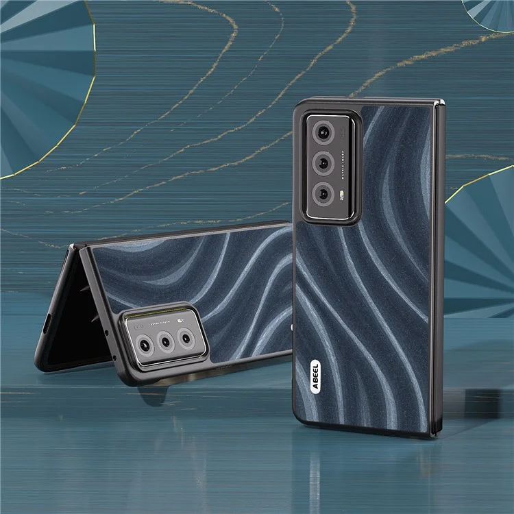 ABEEL Milky Way Series For Honor Magic V2 5G Phone Case PU Leather Coated PC Protective Folding Cover - Azul