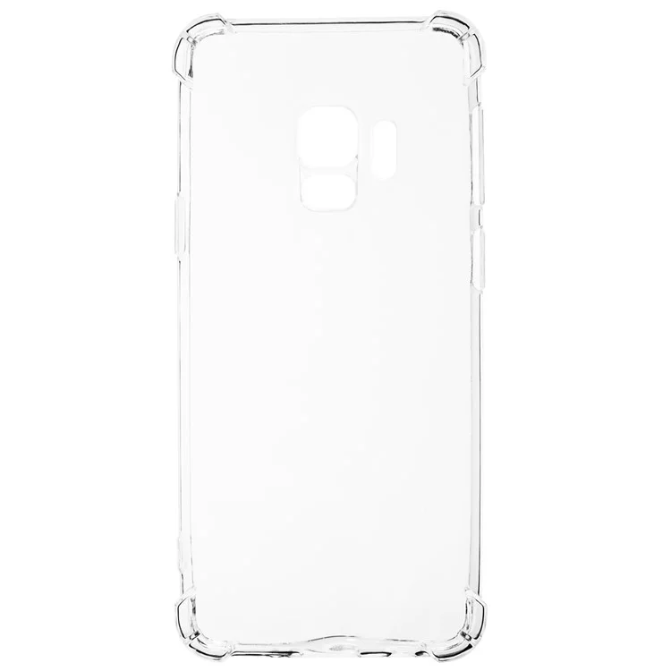 Funda de teléfono de TPU transparente de 1,5 mm para Samsung Galaxy S9, funda de teléfono anti-caída de cuatro esquinas