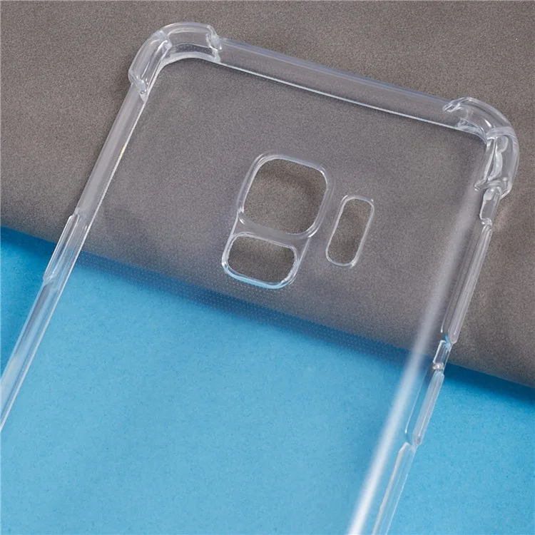 Case de Teléfono TPU Transparente de 1.5 mm Para Samsung Galaxy S9, Cubierta de Teléfono Anti-drop de Cuatro Esquina