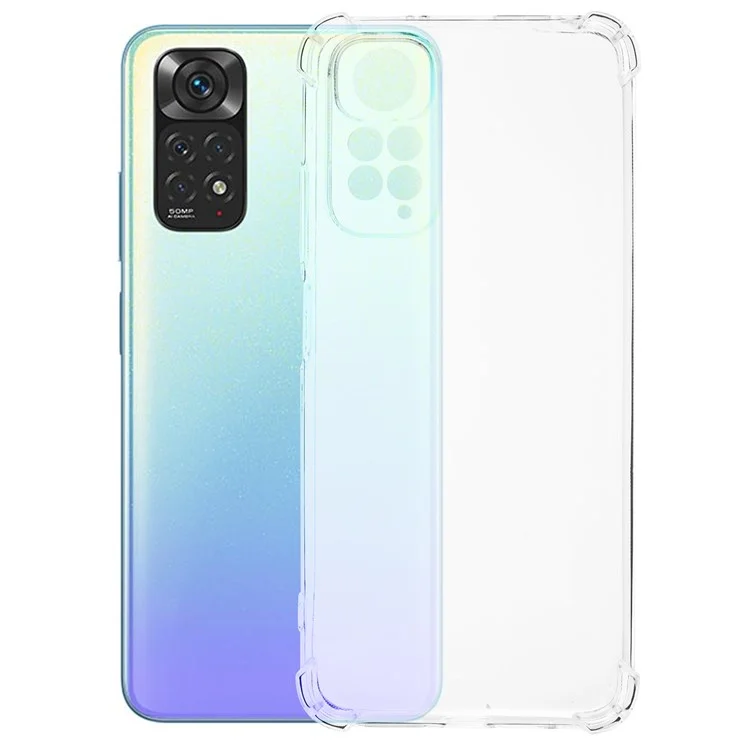 TPU-чехол для Xiaomi Redmi Note 11 4G (Qualcomm) / Note 11S 4G, прозрачный чехол для телефона с защитой от царапин толщиной 1,5 мм
