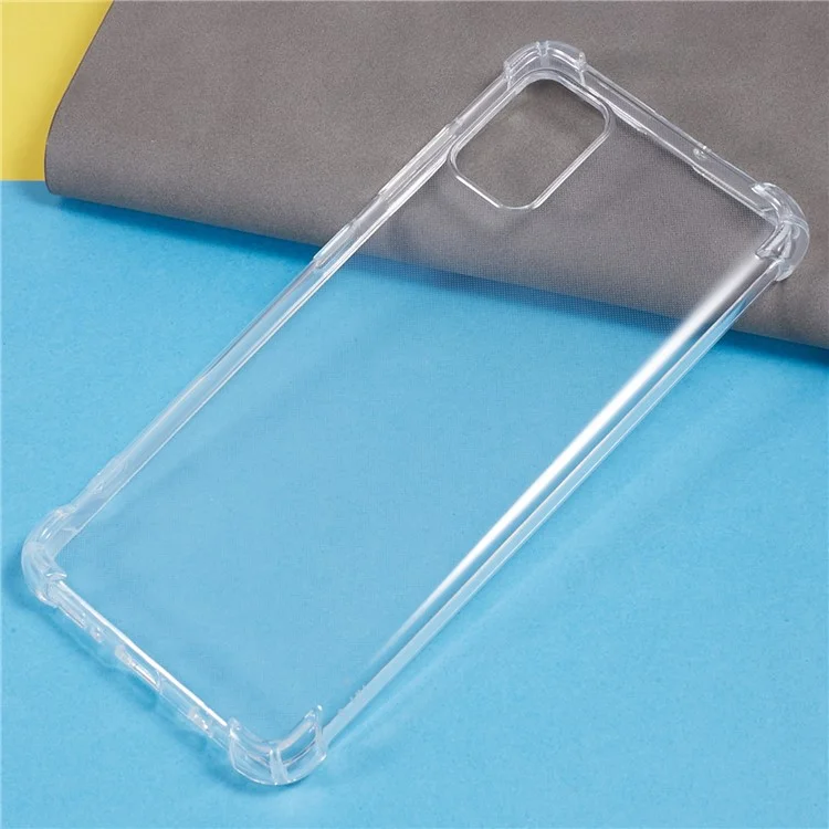 For Samsung Galaxy A51 4G SM-A515 Anti-Drop Phone Case 1.5mm Transparent TPU Phone Cover