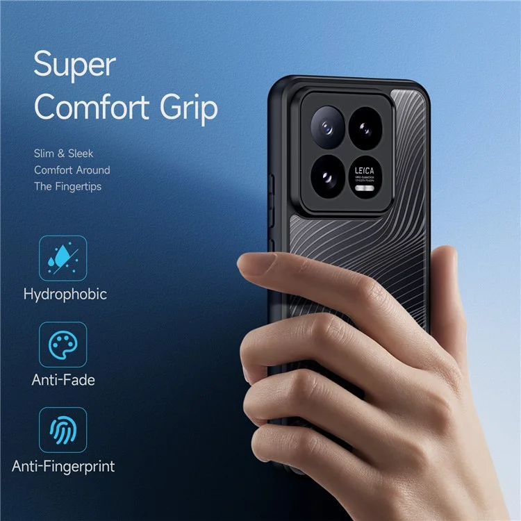DUX DUCIS Aimo Serie Anti-Scratch Shell Para Xiaomi 14 Pro, TPU+PC Case Teléfono (certificación Reach) - Negro
