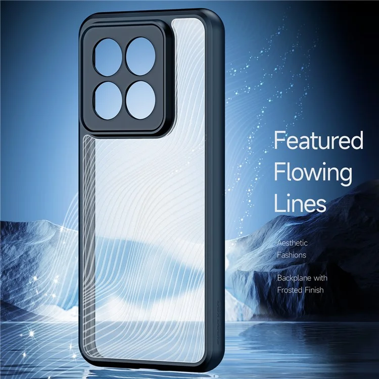 DUX DUCIS Aimo Serie Anti-Scratch Shell Para Xiaomi 14 Pro, TPU+PC Case Teléfono (certificación Reach) - Negro