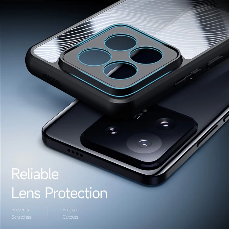 DUX DUCIS Aimo Serie Anti-Scratch Shell Para Xiaomi 14 Pro, TPU+PC Case Teléfono (certificación Reach) - Negro