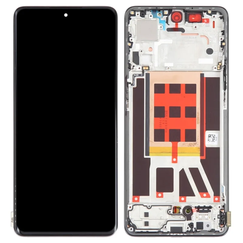 For Oppo Reno9 5G / Reno9 Pro 5G OEM Grade S AMOLED Screen and Digitizer Assembly + Frame Part (without Logo) - Black