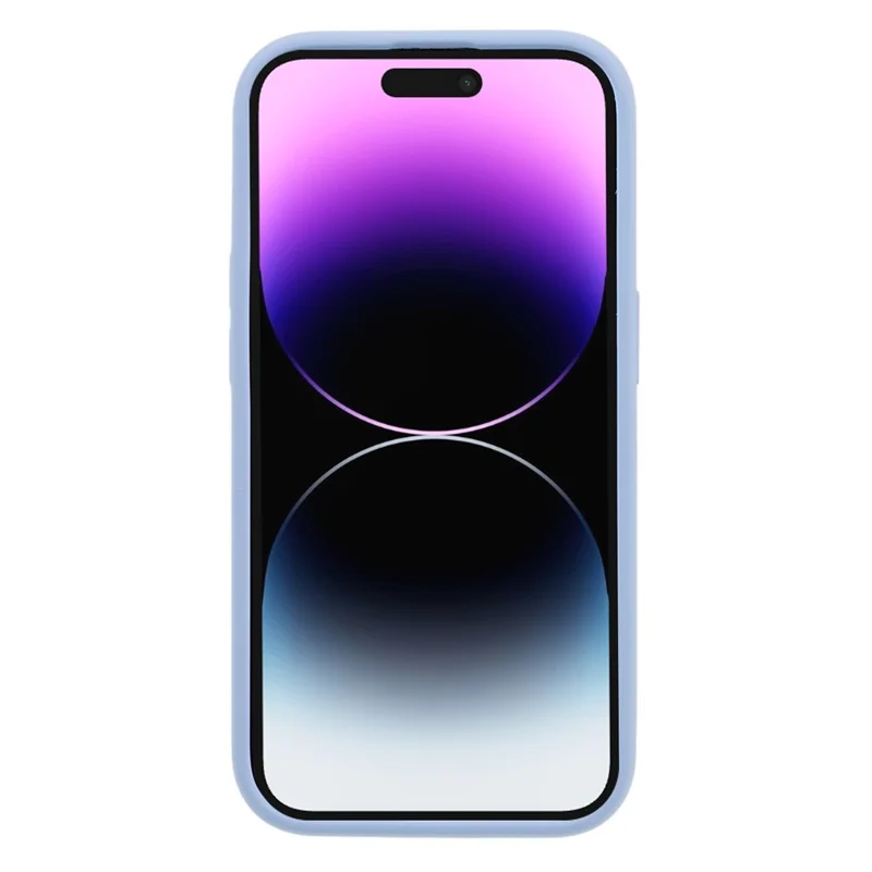 Liquid Silicone+PC Phone Case for iPhone 15 Pro Anti-Scratch Precise Cutout Phone Cover - Cyan