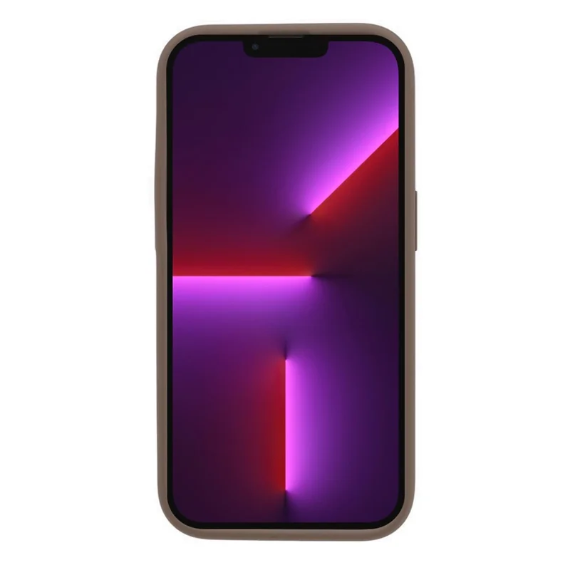 Precise Cutout Phone Case for iPhone 13 Pro 6.1 inch Anti-Scratch Liquid Silicone+PC Phone Cover - Khaki