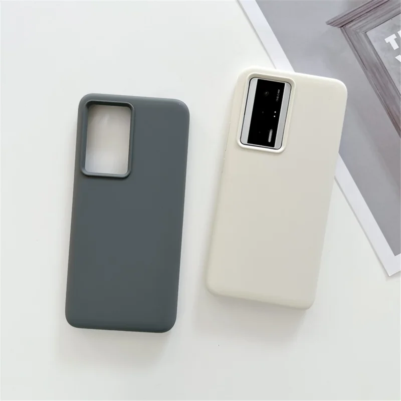 For Xiaomi Redmi K60 5G / K60 Pro 5G / Poco F5 Pro 5G Anti-Scratch Lining Phone Case Liquid Silicone+PC Cover Shell - Pink