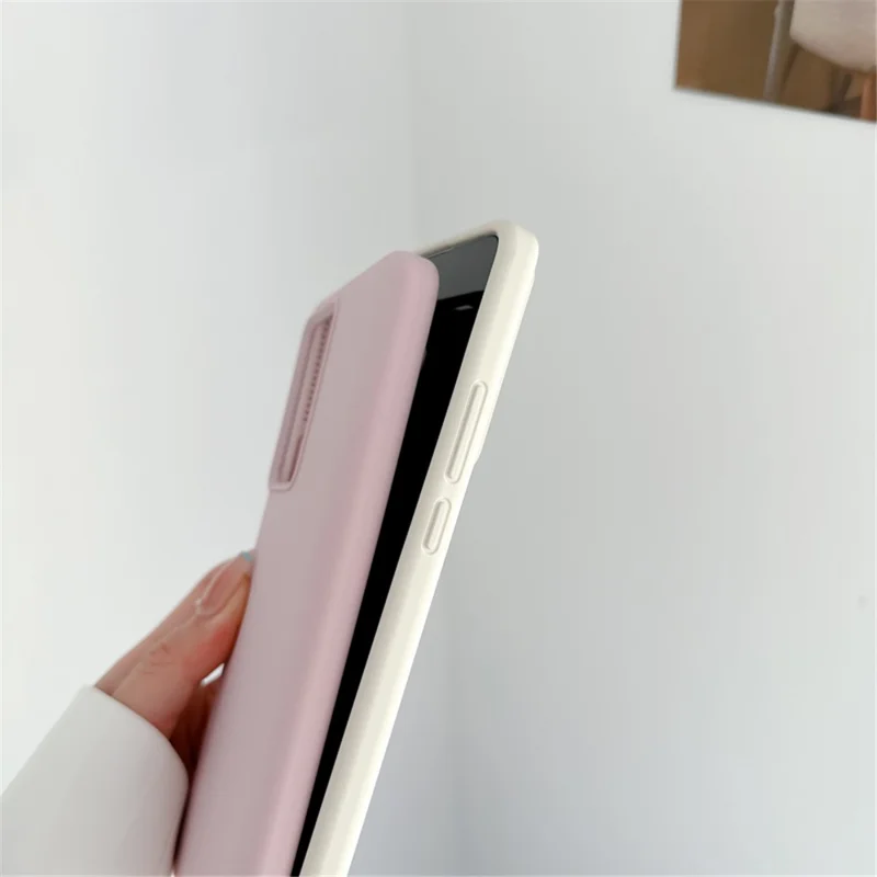 For Xiaomi Redmi K60 5G / K60 Pro 5G / Poco F5 Pro 5G Anti-Scratch Lining Phone Case Liquid Silicone+PC Cover Shell - Pink