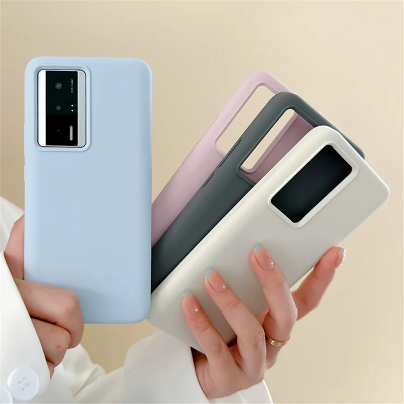 For Xiaomi Redmi K60 5G / K60 Pro 5G / Poco F5 Pro 5G Anti-Scratch Lining Phone Case Liquid Silicone+PC Cover Shell - Pink