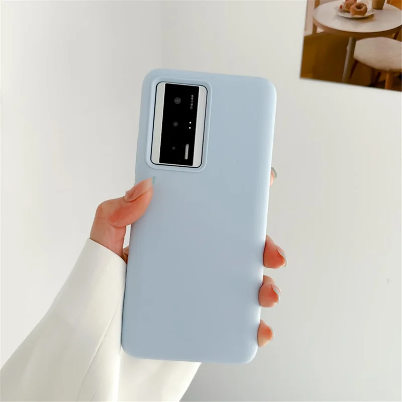 Для Xiaomi Redmi K60 5G / K60 Pro 5G / Poco F5 Pro 5G Противоскользящий чехол для телефона с жидким силиконом + PC-крышка - синий