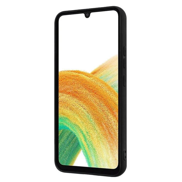 For Samsung Galaxy F34 5G / M34 5G Anti-scratch Matte TPU Case Protective Phone Cover with Ring Kickstand - Rose Gold