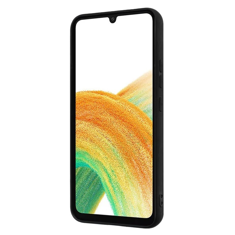 For Samsung Galaxy F34 5G / M34 5G Anti-skrab matte TPU-case beskyttelsesdæksel med ringstativ - Sølv