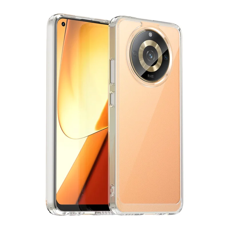 For Realme 11 5G (China) / Narzo 60 5G TPU+Acrylic Case Shockproof Phone Back Protector Cover - Transparent