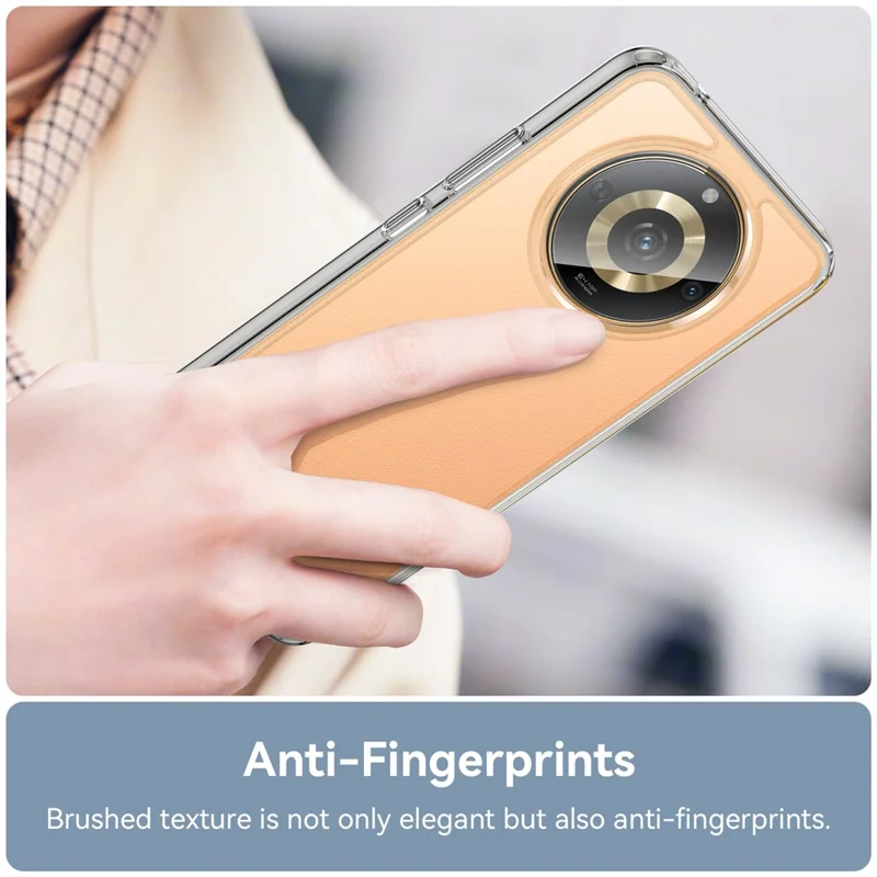 For Realme 11 5G (China) / Narzo 60 5G TPU+Acrylic Case Shockproof Phone Back Protector Cover - Transparent