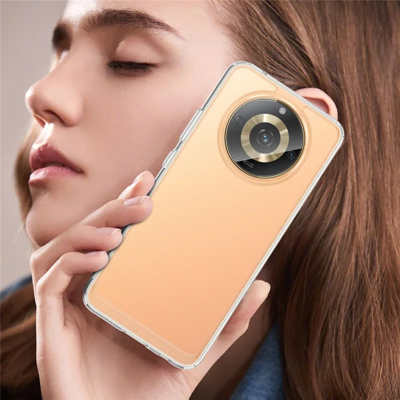 For Realme 11 5G (China) / Narzo 60 5G TPU+Acrylic Case Shockproof Phone Back Protector Cover - Transparent