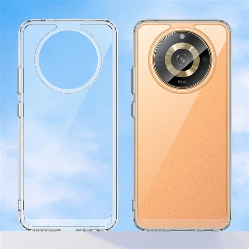 For Realme 11 5G (China) / Narzo 60 5G TPU+Acrylic Case Shockproof Phone Back Protector Cover - Transparent