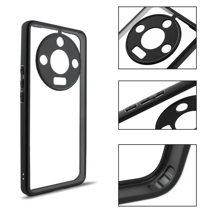 Mobile Phone Case for Honor X50 , Dustproof Phone Cover TPU + Hard PC Transparent Shell
