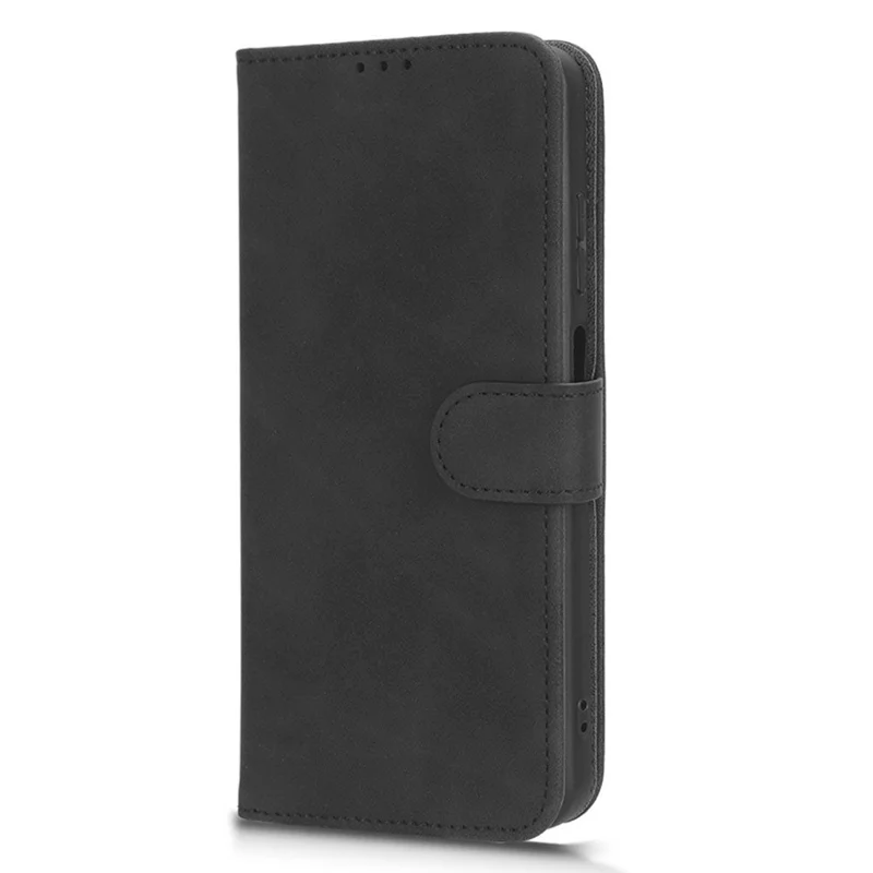 For Nokia G42 Phone Case PU Leather Skin-touch Stand Wallet Slim-Fit Phone Cover - Black