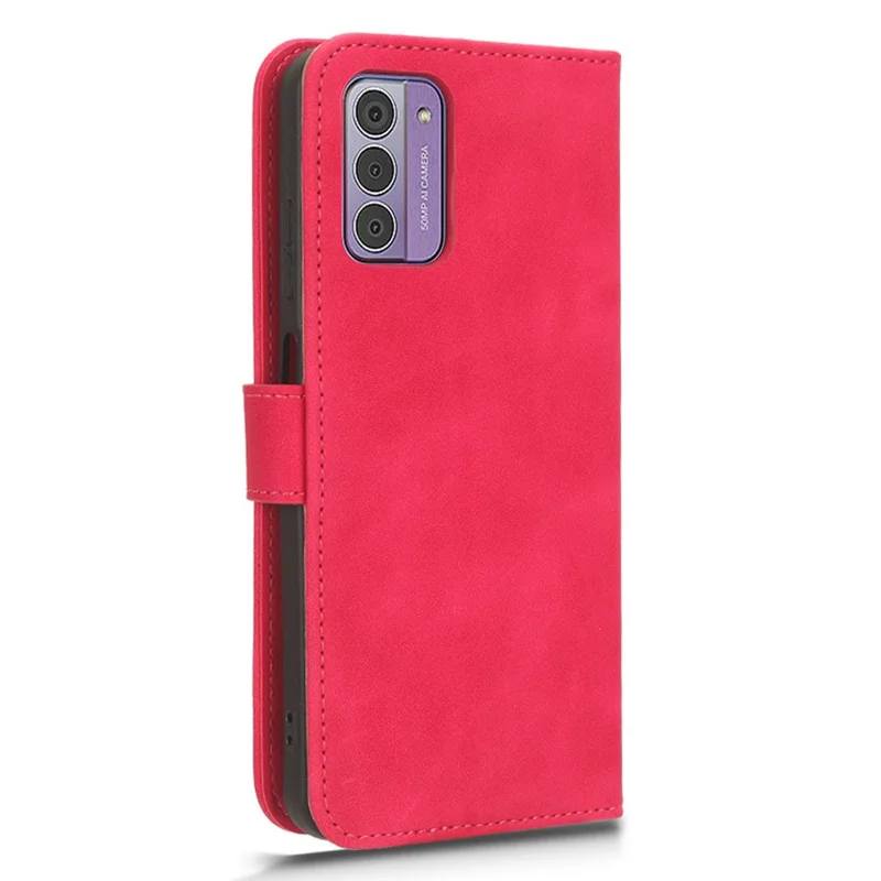 For Nokia G42 Phone Case PU Leather Skin-touch Stand Wallet Slim-Fit Phone Cover - Rose