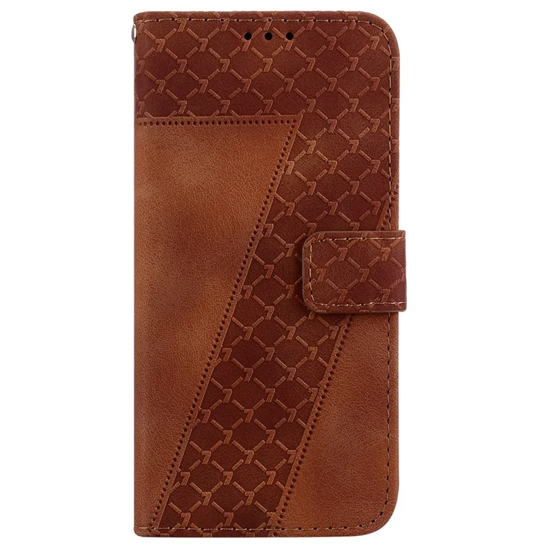 For Xiaomi 13 Lite / Civi 2 5G Hands-free Stand Leather Phone Case Imprinted Wallet Cover - Brown