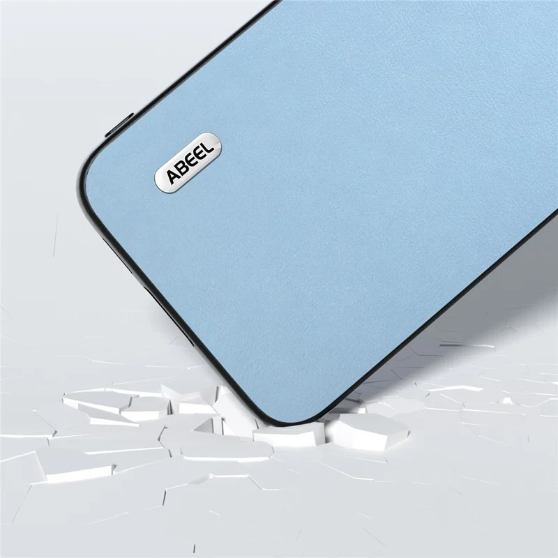 ABEEL Anti-scratch Phone Case for Samsung Galaxy S23 FE , Textured PU Leather+TPU+PC Cover - Blue